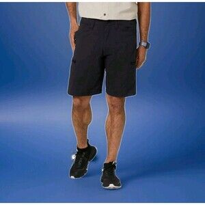 Wrangler Men's Outdoor All Terrain Cargo Shorts Gray 44 Relaxed Fit Performance